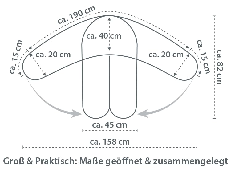 Ersatzbezug für Stillkissen, Sternenhimmel Muster