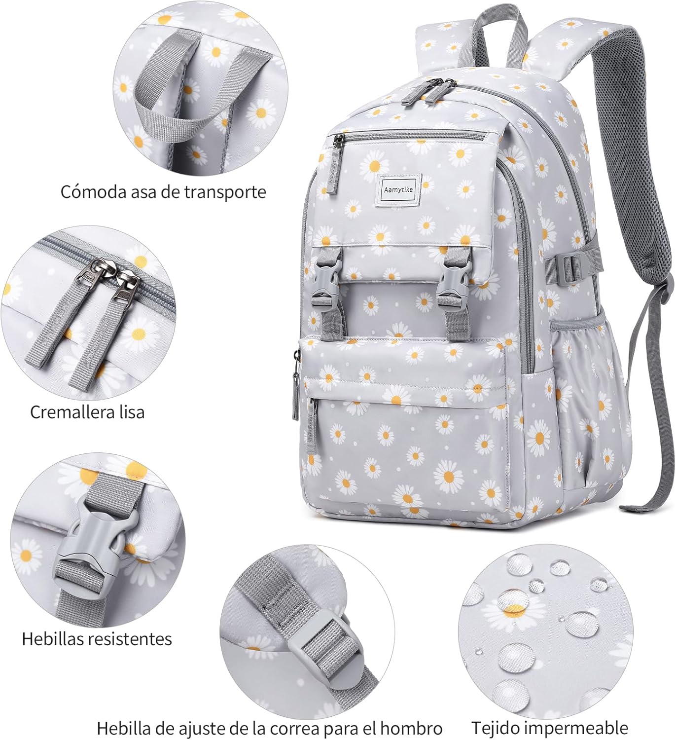 Schulrucksack-Set mit Lunchpaket, L Daisy