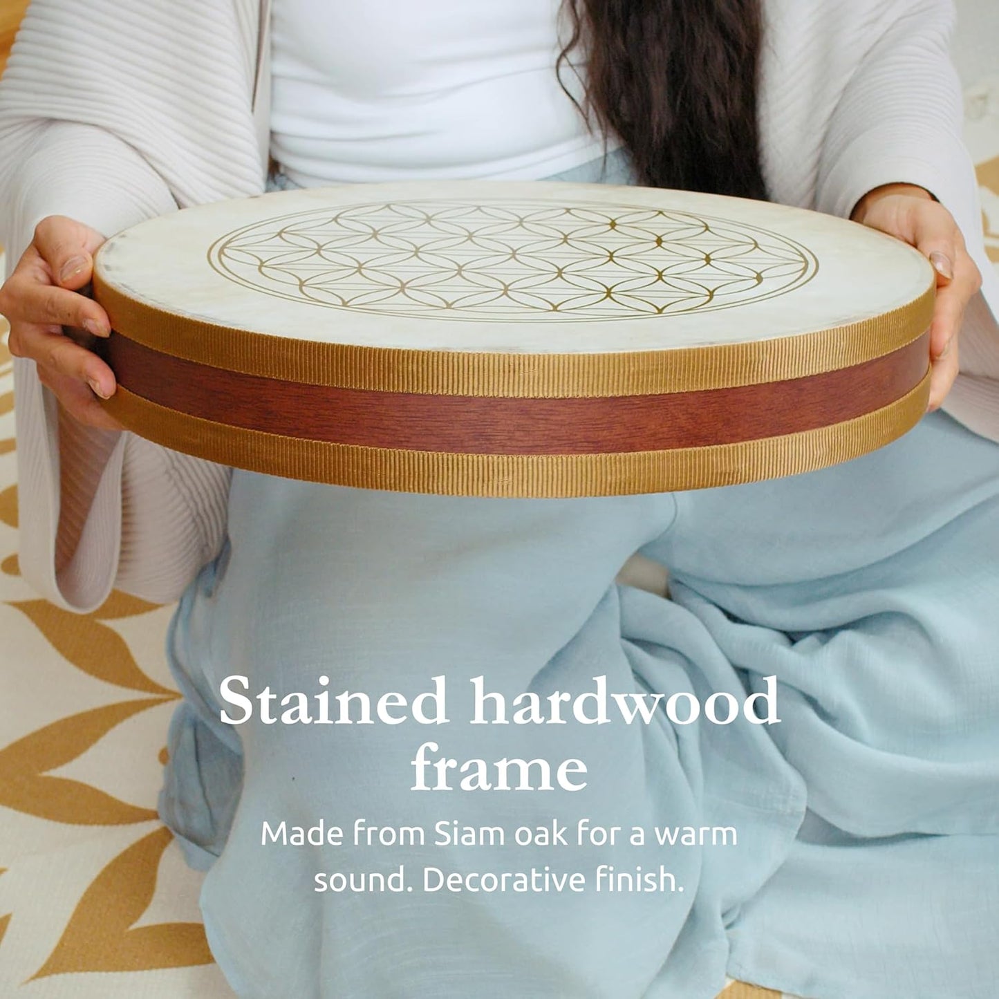 Flower Of Life Wave Drum 16"
