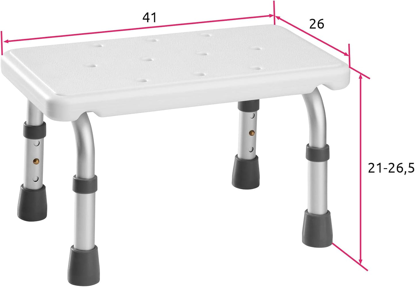 Höhenverstellbarer Duschhocker, 402509-2