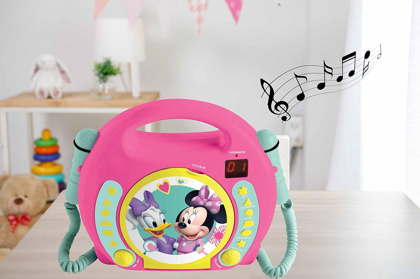Disney Minnie CD-Spieler mit Karaoke-Funktion, Mickey Mouse