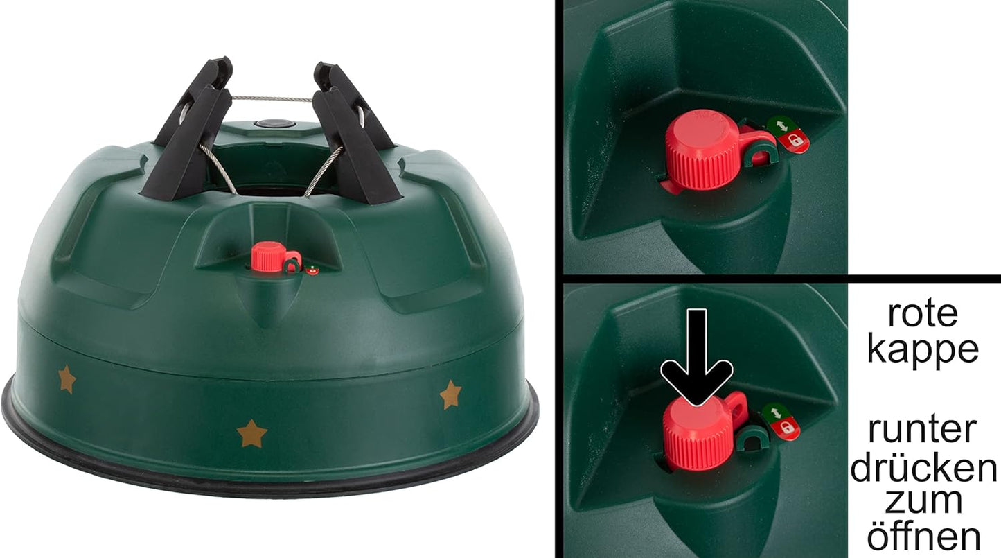 Christbaumständer mit automatischem Verschlusssystem, Selbstfixierend, Bis zu 2,5 m Bäume