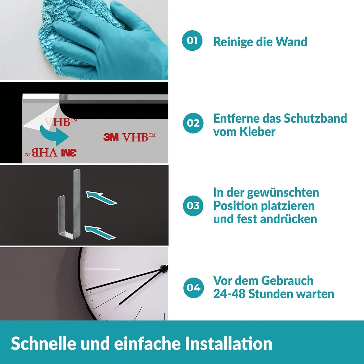 Selbstklebender Toilettenpapierhalter, Silber, Schwarz Ersatzrollenhalter
