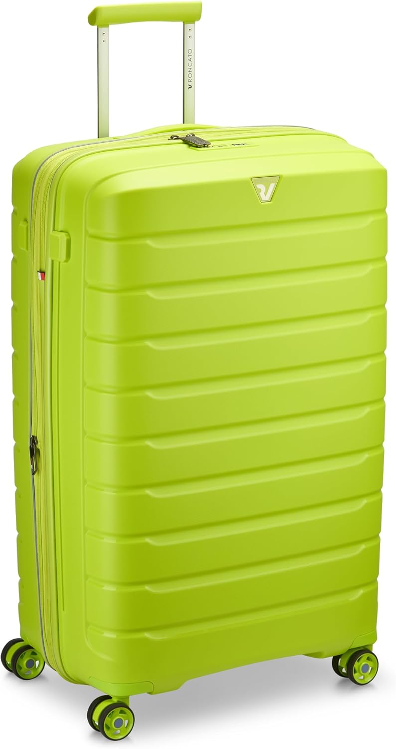 Grosser Hartschalenkoffer B-Flying mit TSA-Schloss und Dehnungsfuge, 78x50x30/35, Cyber Lime
