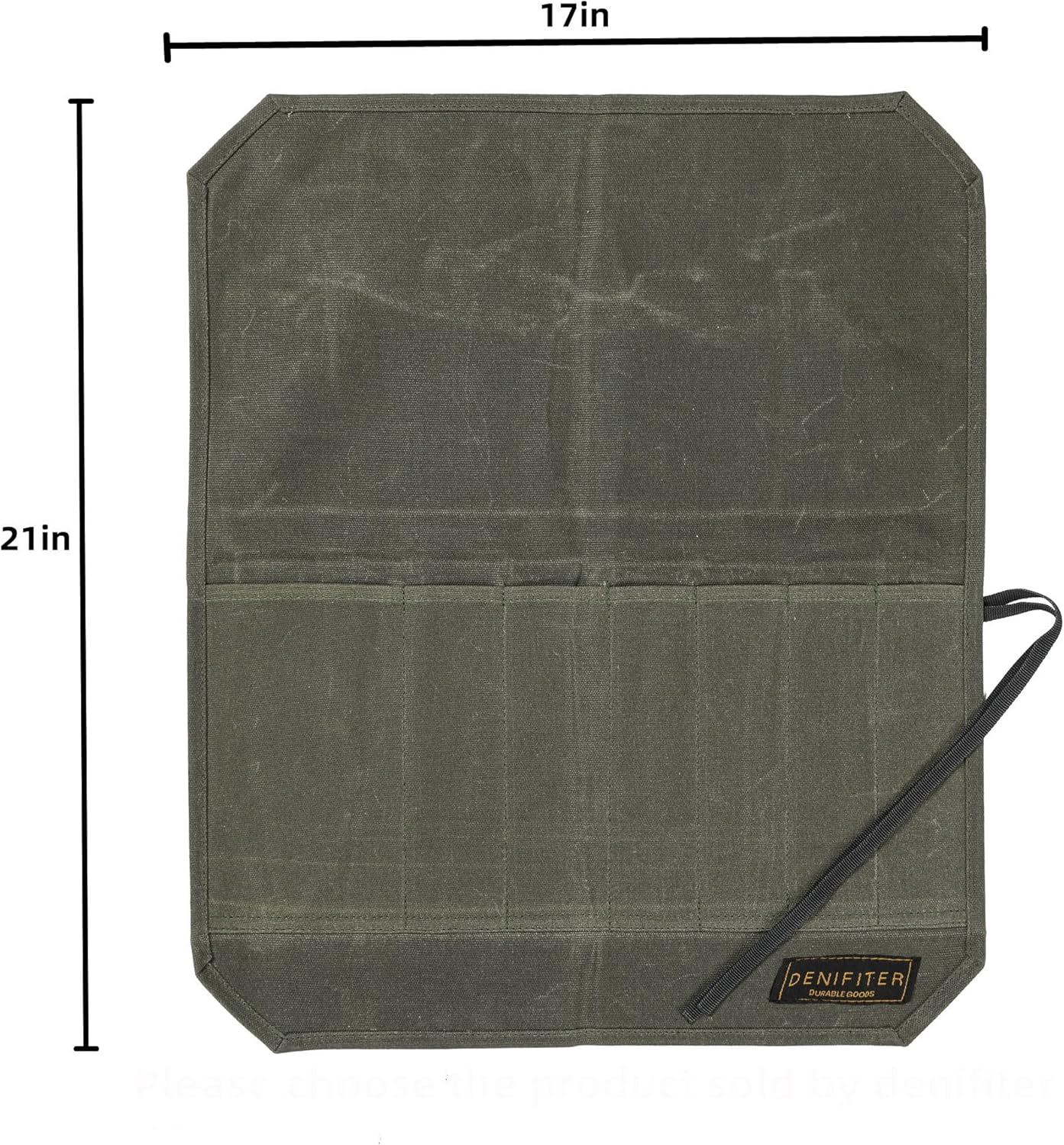 Messer-Rolltasche, Armeegrün