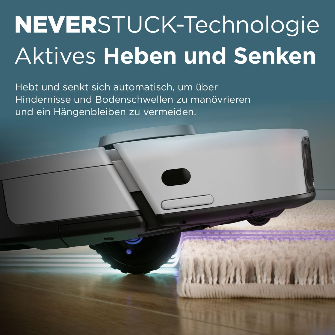 PowerDetect Saugroboter mit LiDAR-Navigation, PowerDetect Nur Saugen ; Weiss