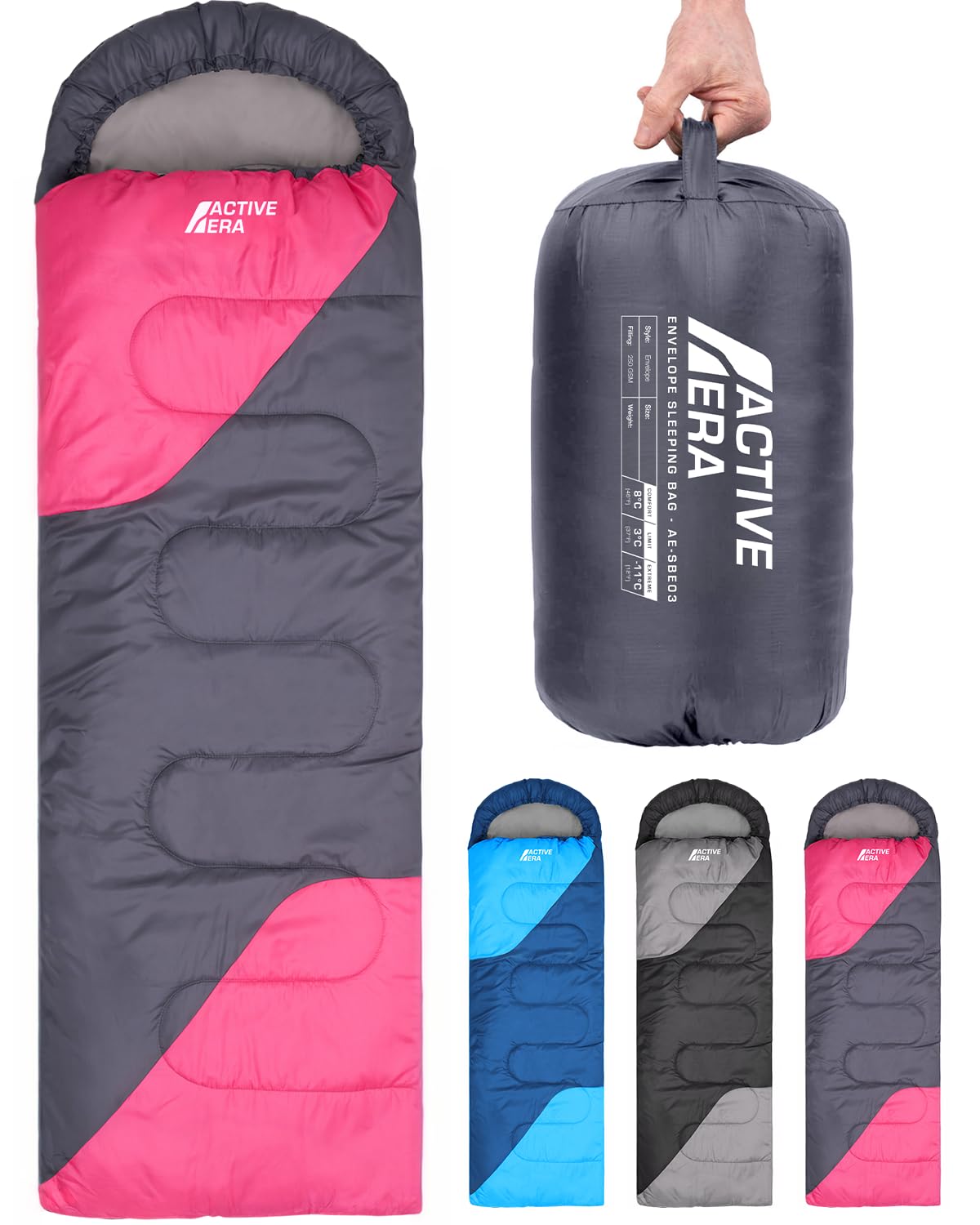 Mumienschlafsack, Pink