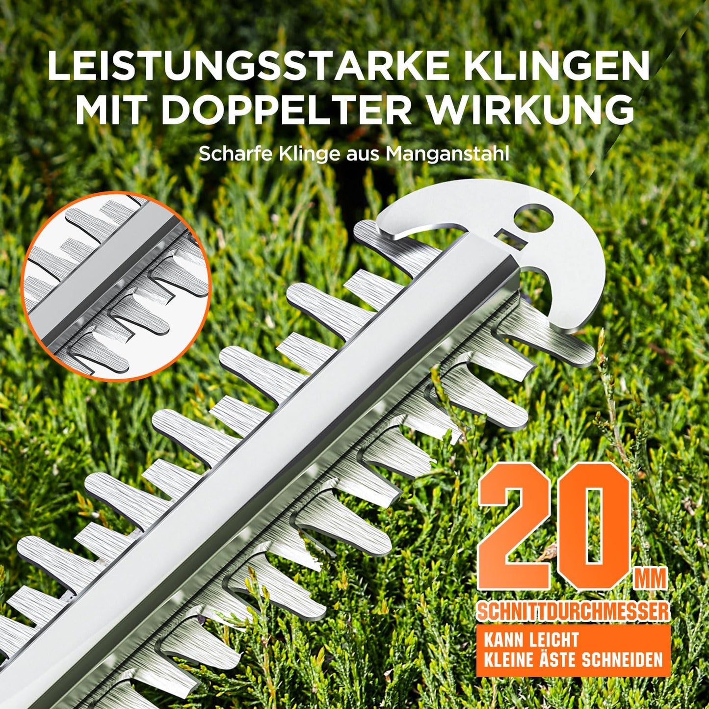 Akku-Heckenschere, 56CM