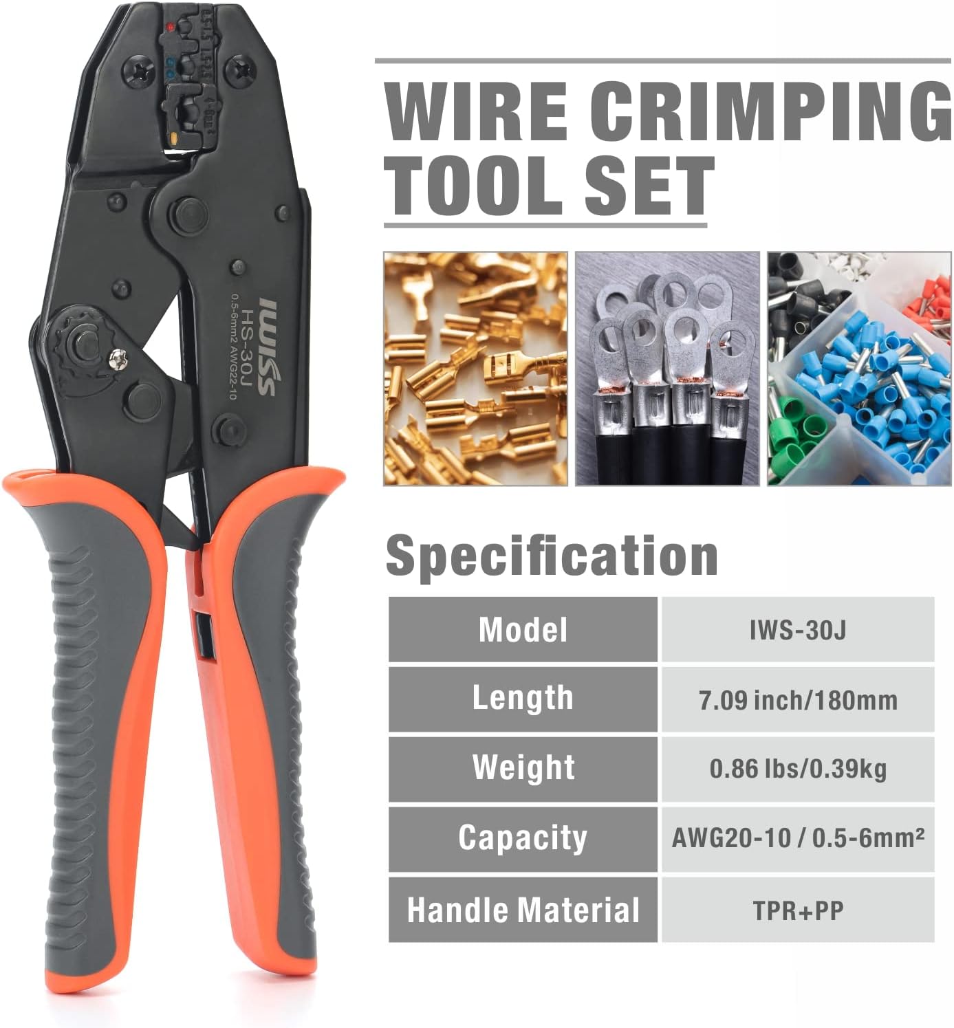 Crimpwerkzeug-Set, IWS-30J 5 Jaws Kit with Wire Stripper