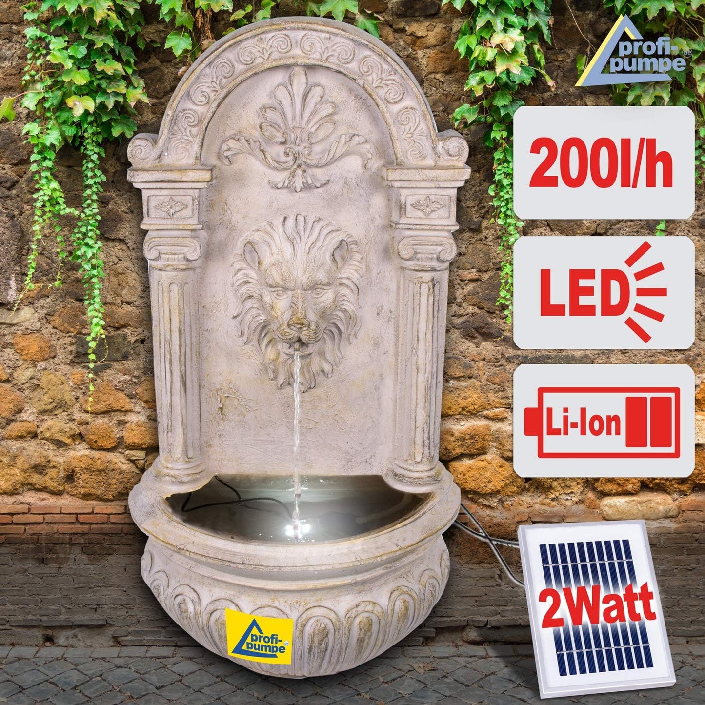 Solar-Gartenbrunnen