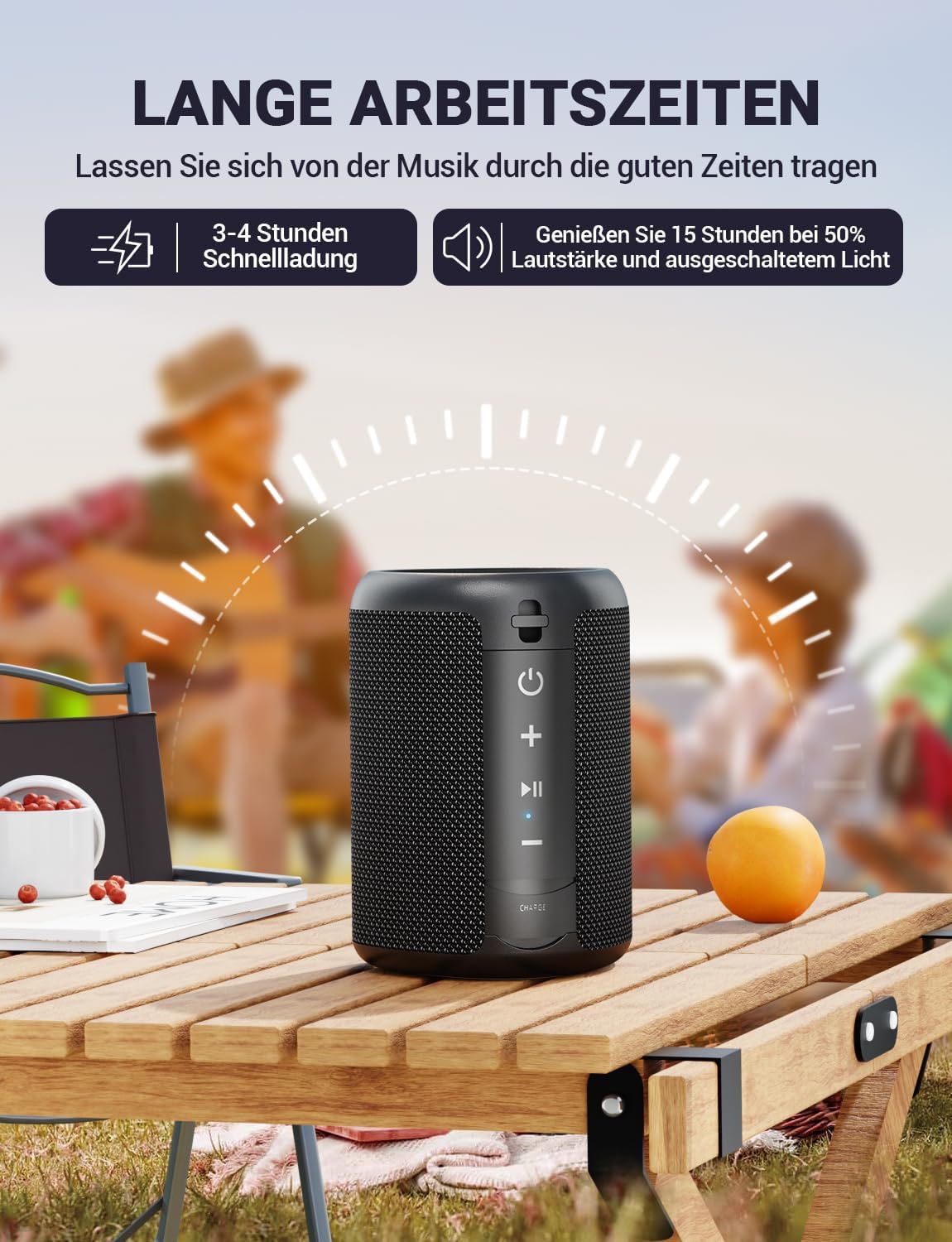 Kompakter Bluetooth-Lautsprecher LYYX03N mit TWS & RGB Lichtern, A46