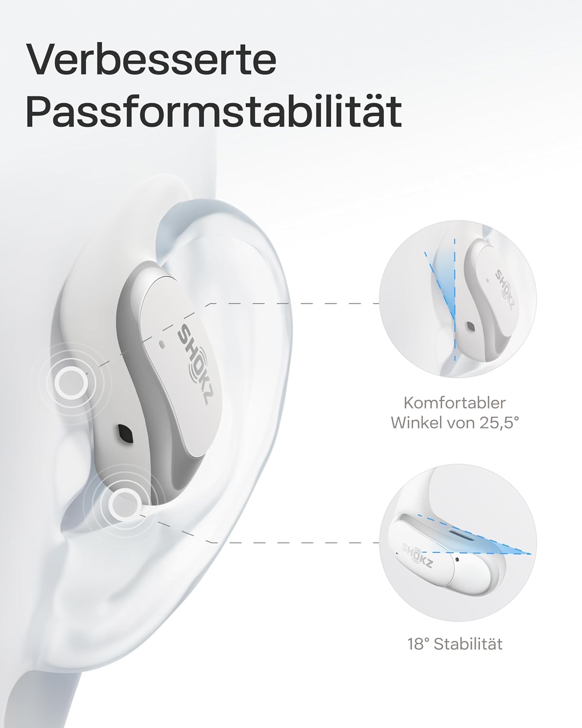 OpenFit Air Open-Ear-Kopfhörer, Weiß