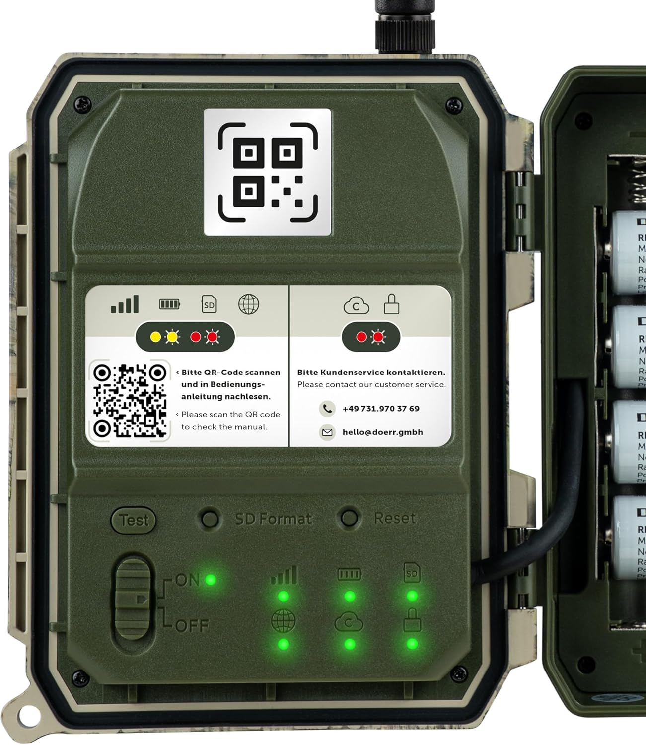 Cloud Pro 4G Wildkamera mit Echtzeitübertragung, Einzeln 100° Wiederaufladbar 18650