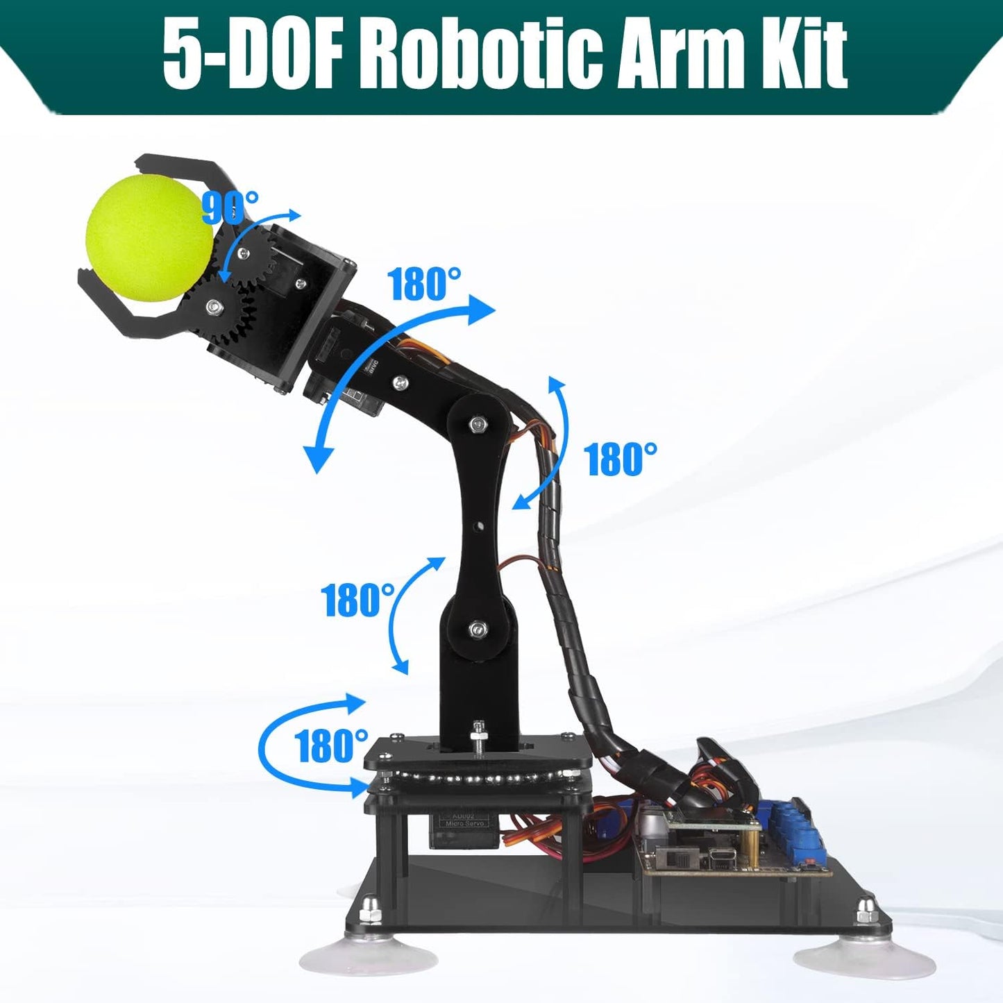 5-DOF Robot Arm Kit für Arduino, Holz