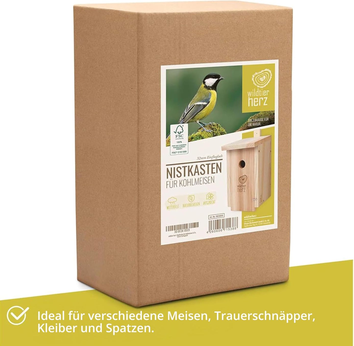 Nistkasten für Gartenvögel, Garten