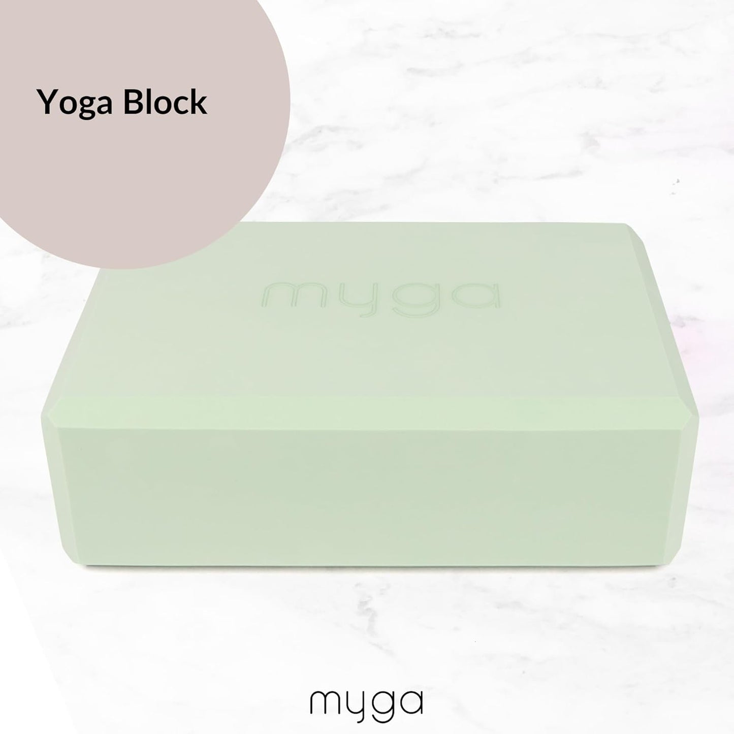 Yoga-Starter-Set mit Matte, Block & Gurt, Palm