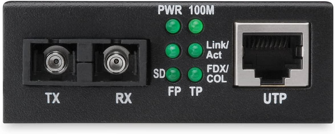 Fast Ethernet Medienkonverter, RJ-45/SC