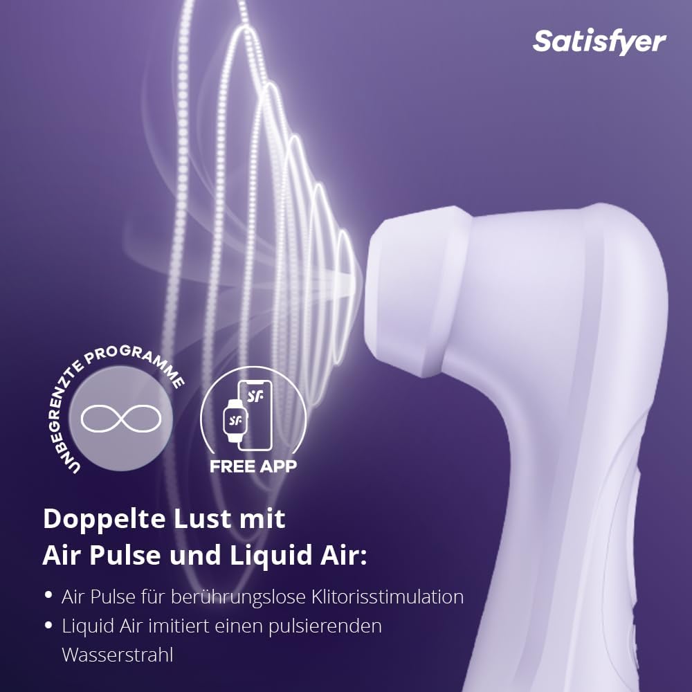 Pro 2 Generation 3 Druckwellenvibrator mit App-Anbindung, flieder