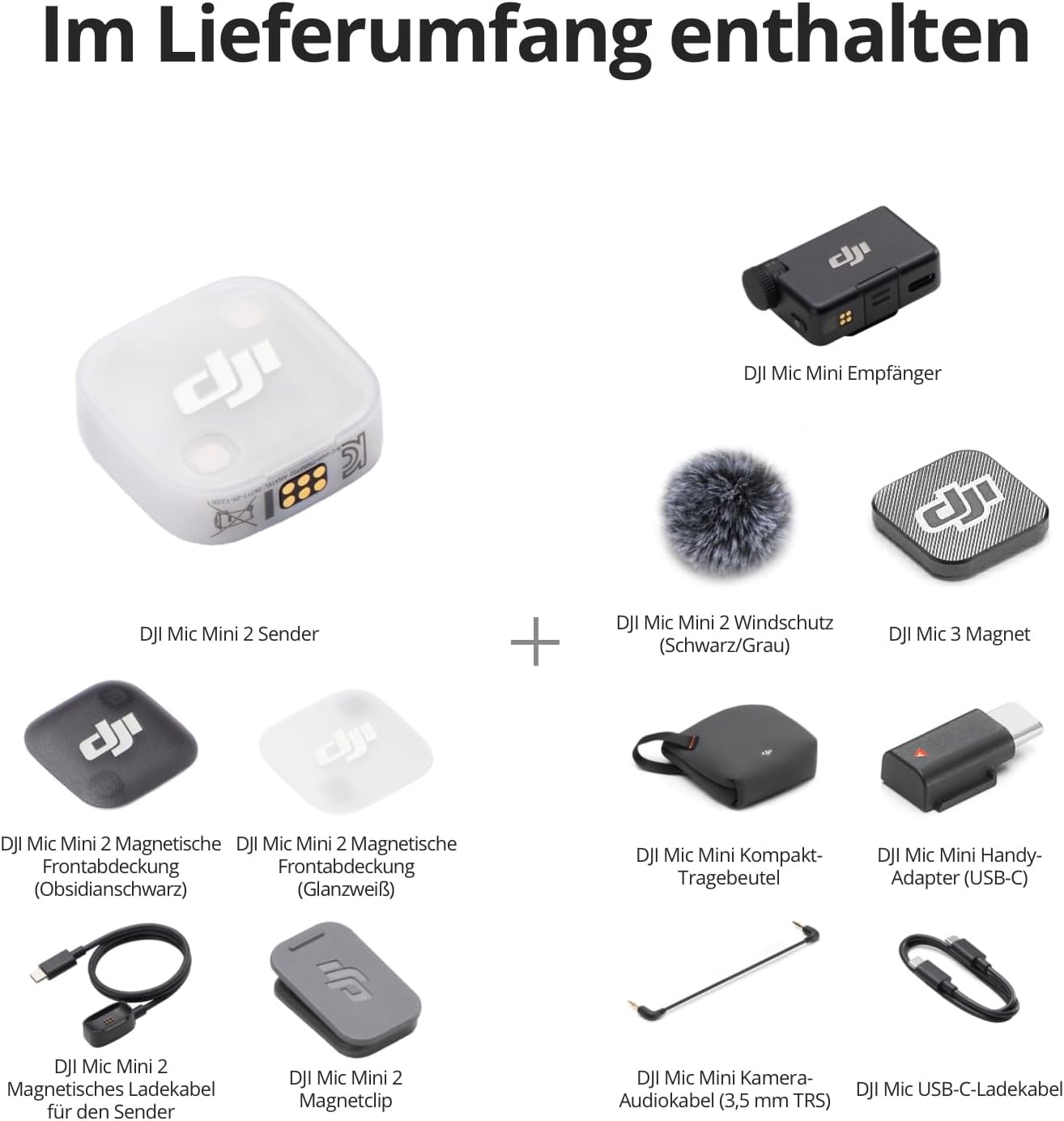 Mic Mini 2, Standard Creator Mini 2 (1 Sender + 1 Standard-Empfänger)