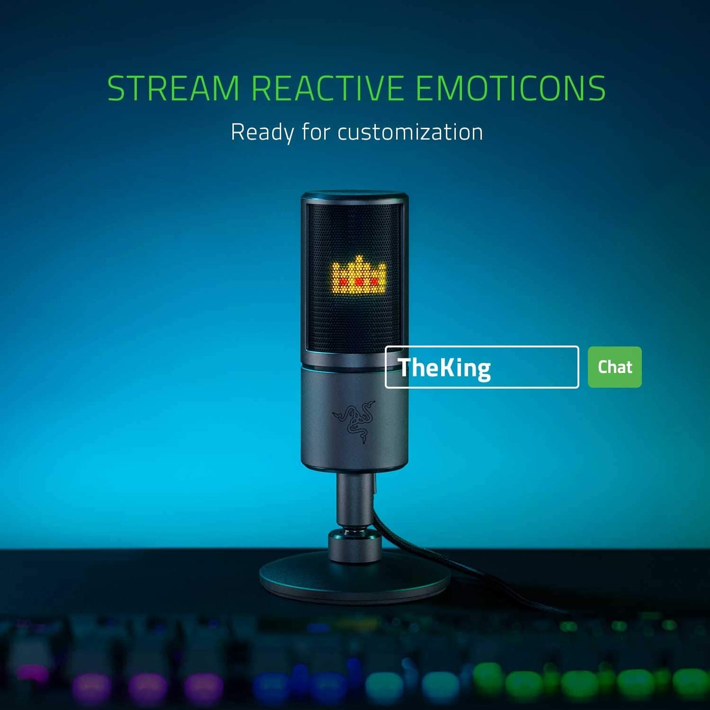 Seiren Microphone Emote, Mikrofon, Schwarz - Seiren Emote