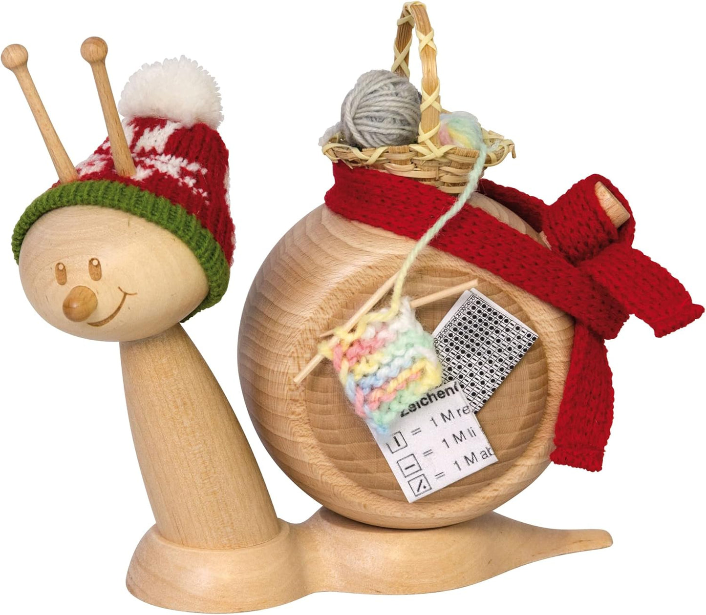Räucherfigur "Sunny mit Strickzeug", Mit Strickzeug