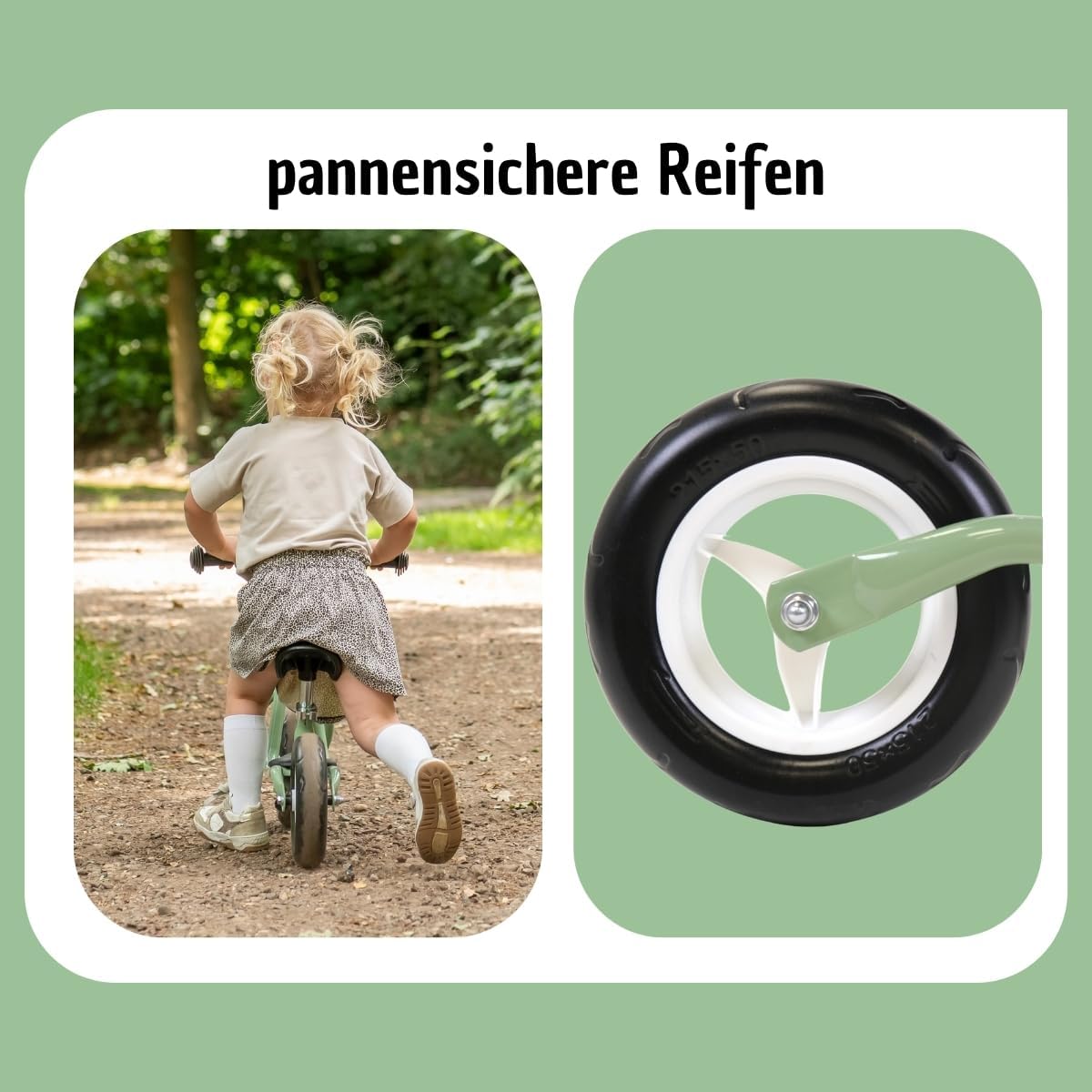 Laufrad für Kinder ab 2 Jahren, Retro Green