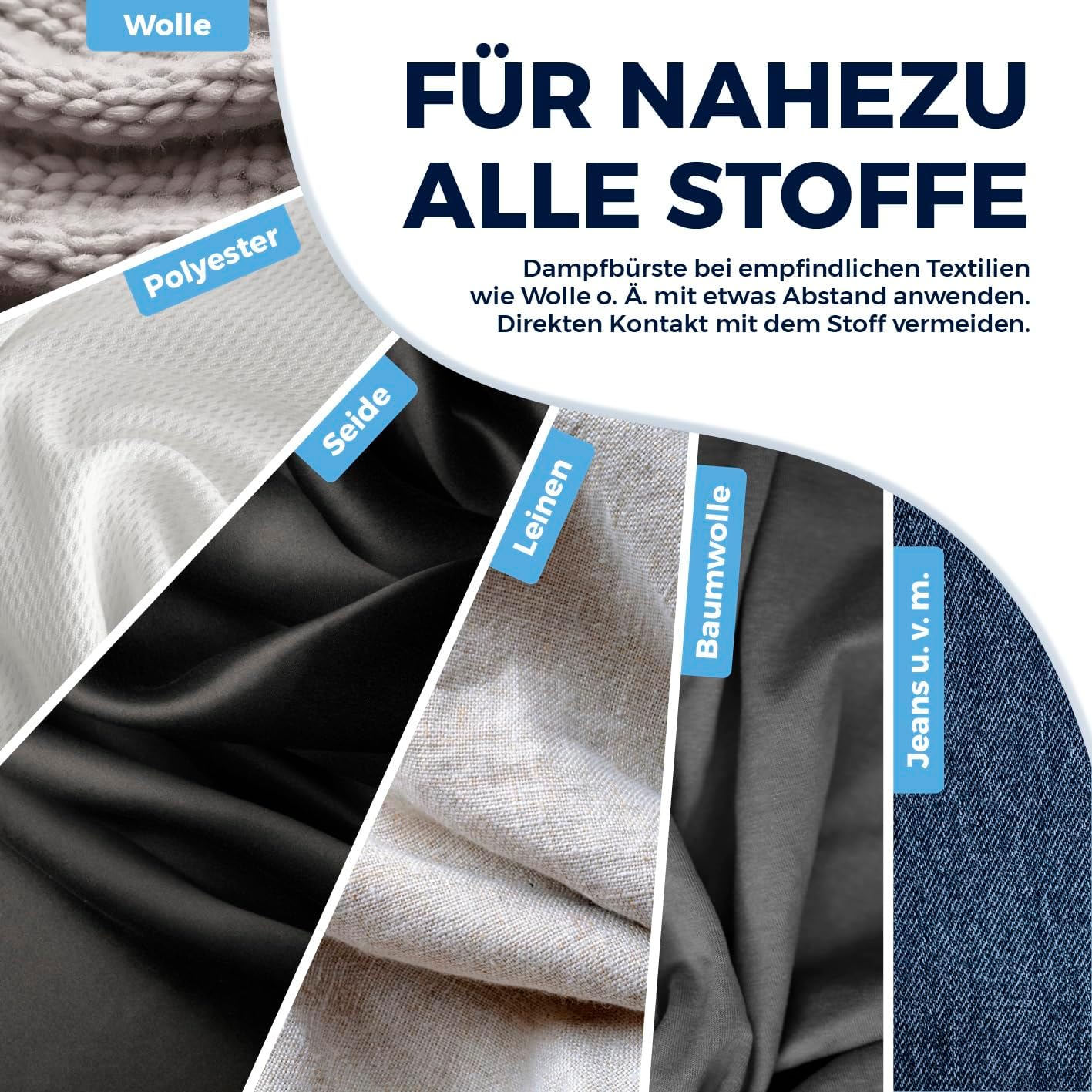 2in1 Dampfbürste faltbar 1200W, kompakter Dampfglätter