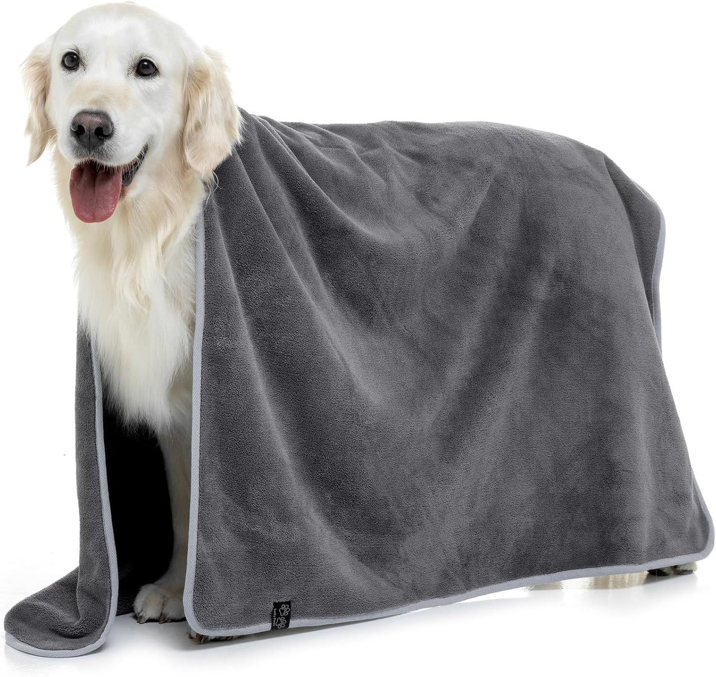 Hundehandtuch Set, Pack of 2 Grau