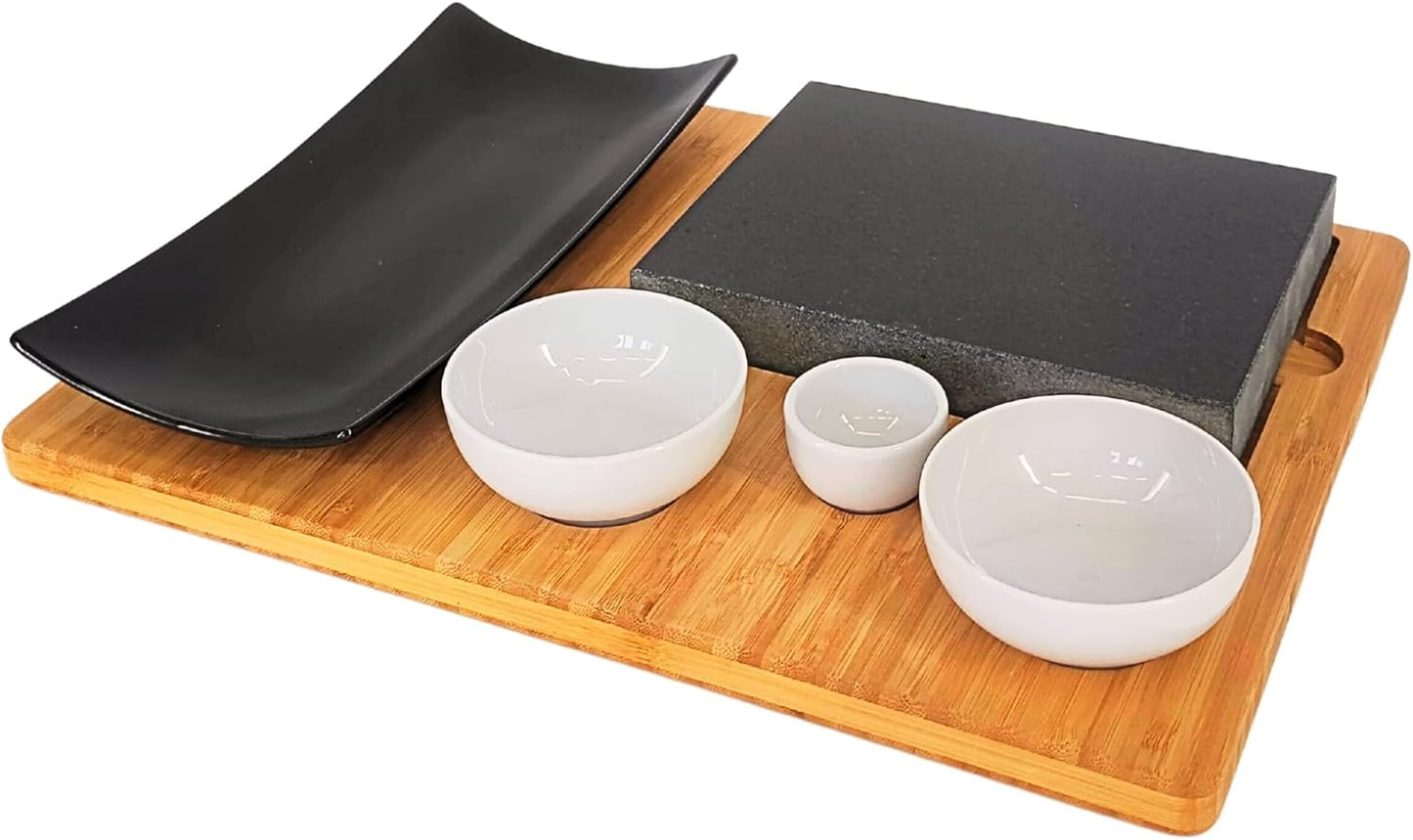 Hot Stone Grill mit Servierplatte