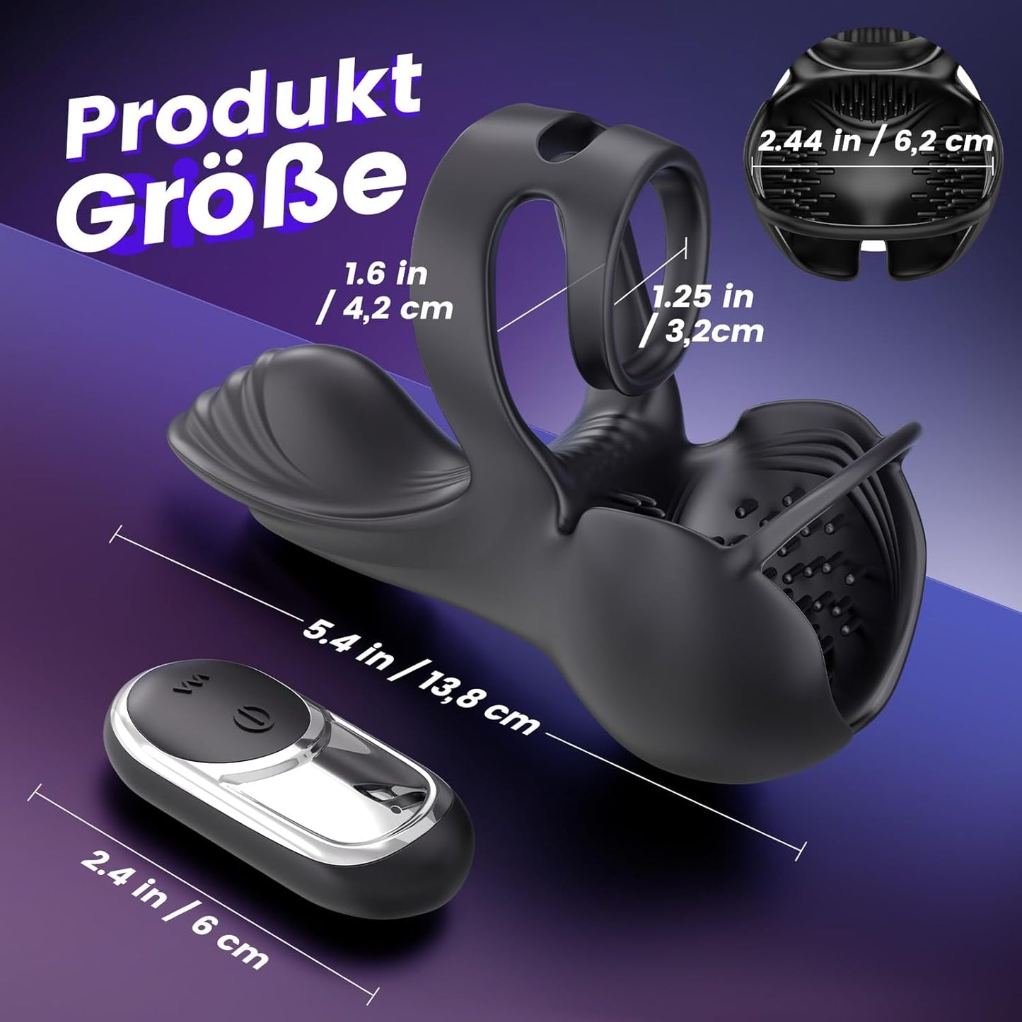 360° Penisring Vibrator für Männer