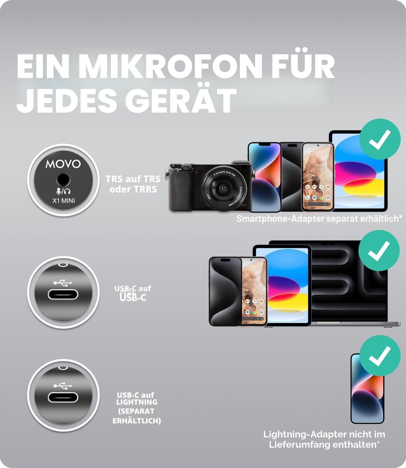 X1-Mini Video Shotgun Mikrofon für Kameras