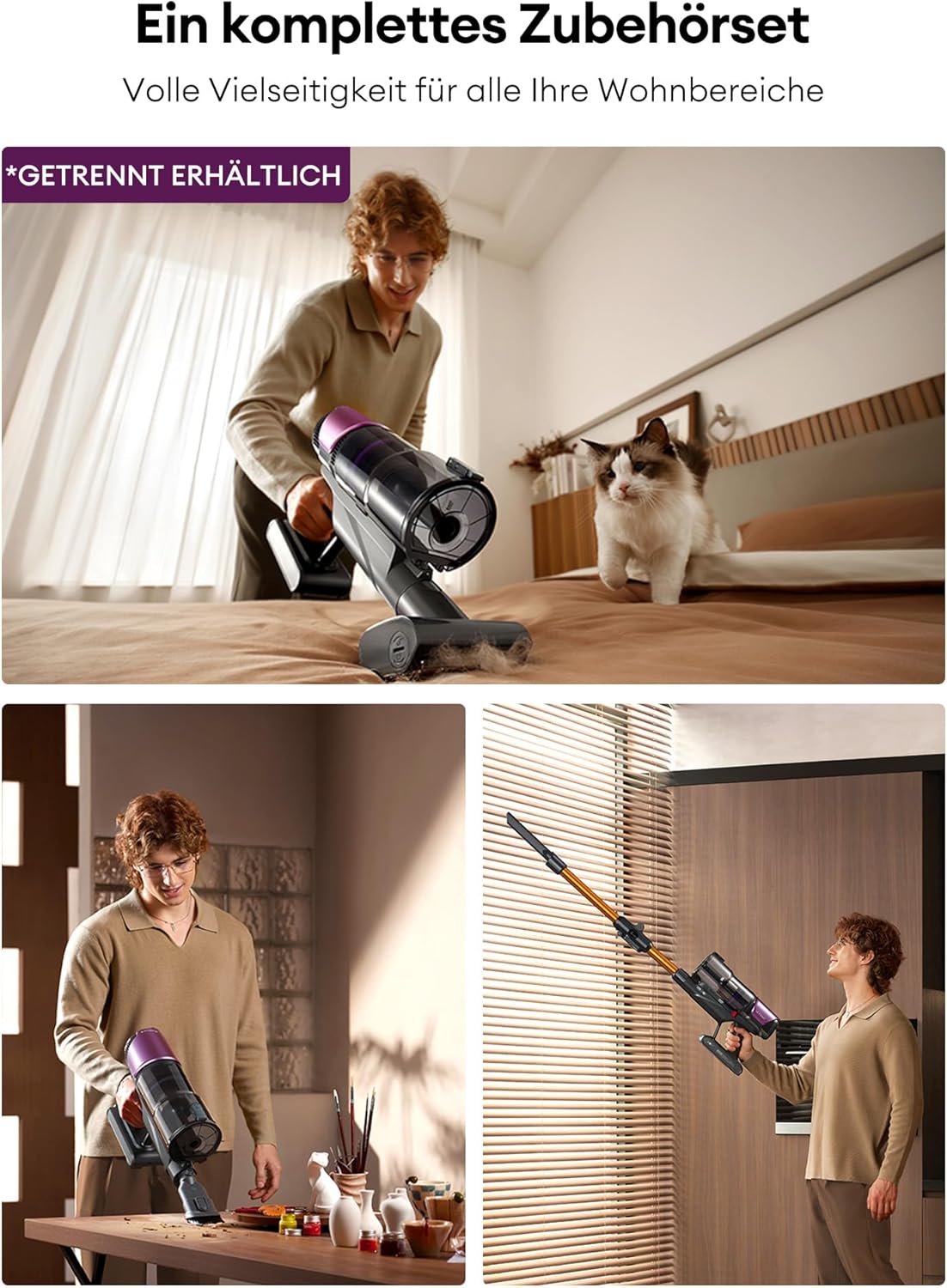 U20 Mopper Staubsauger mit Wischfunktion und Anti-Tangle, Champagner Gold