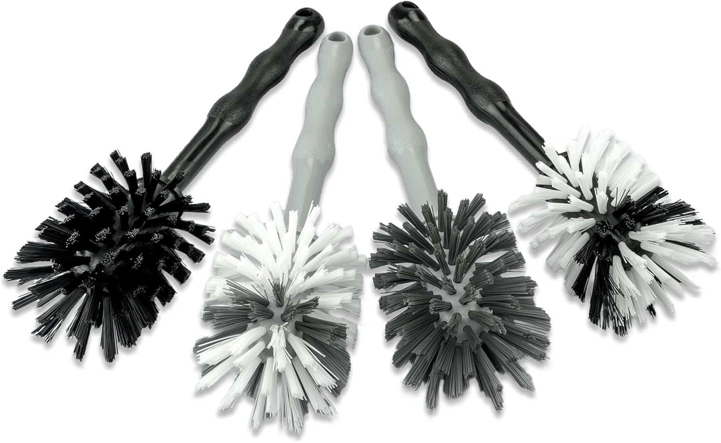 4-teiliges Reinigungsbürsten-Set, Schwarz/Grau/Kombination 4er-Set