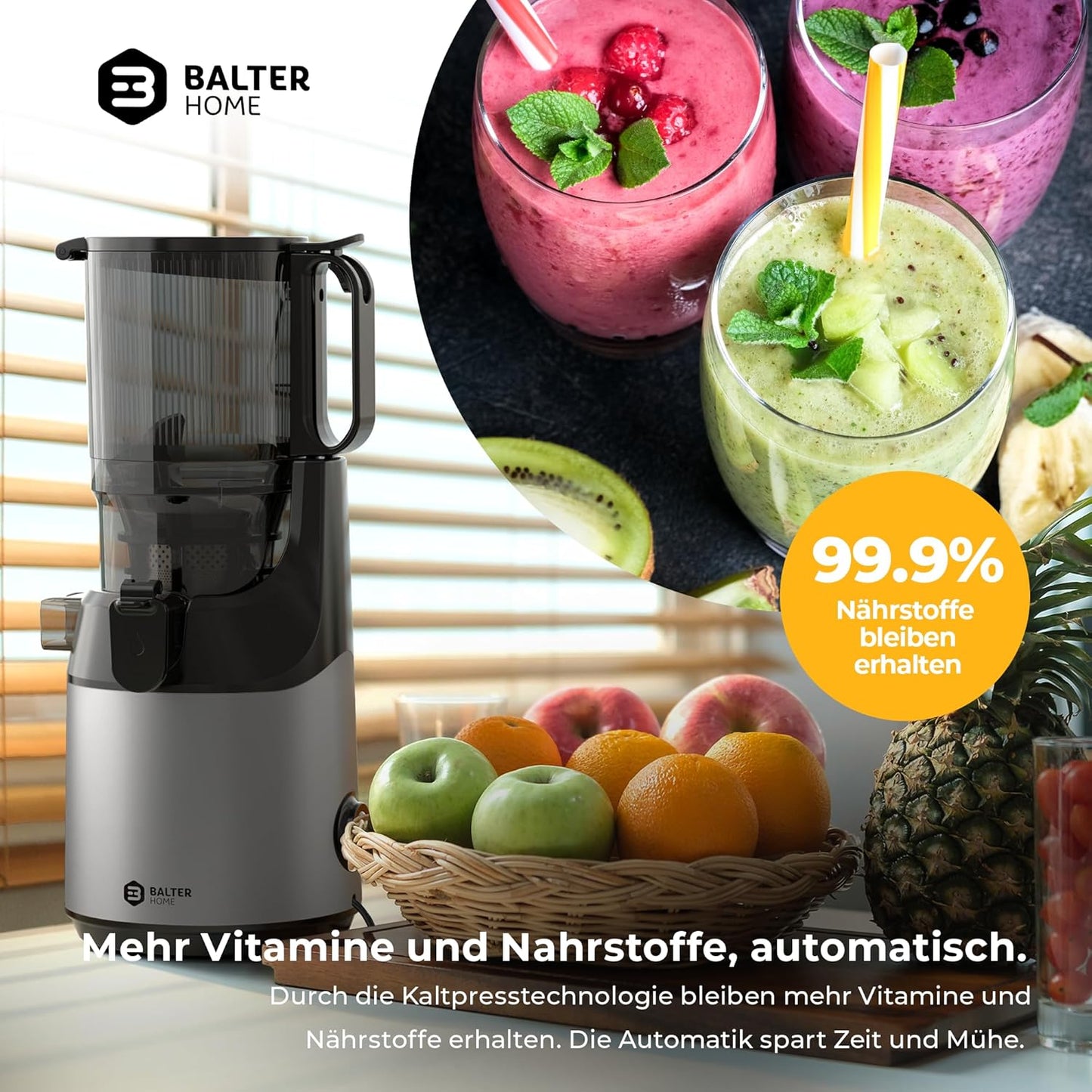 Slow Juicer, 135MM Öffnung