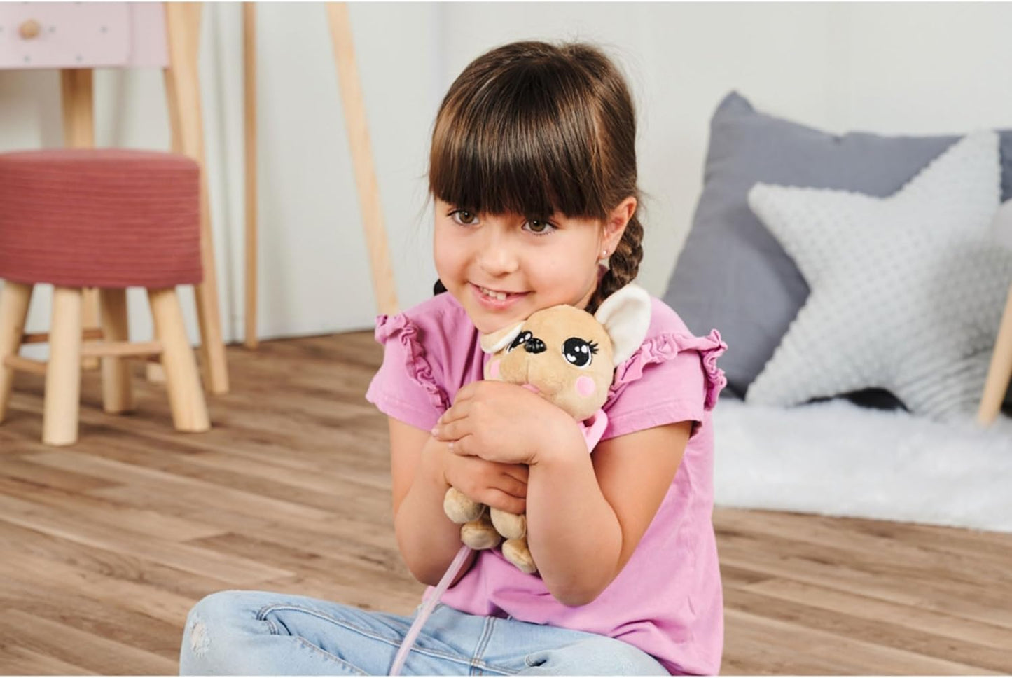 ChiChi Love Loomy Spielzeughund mit Leuchtfunktion
