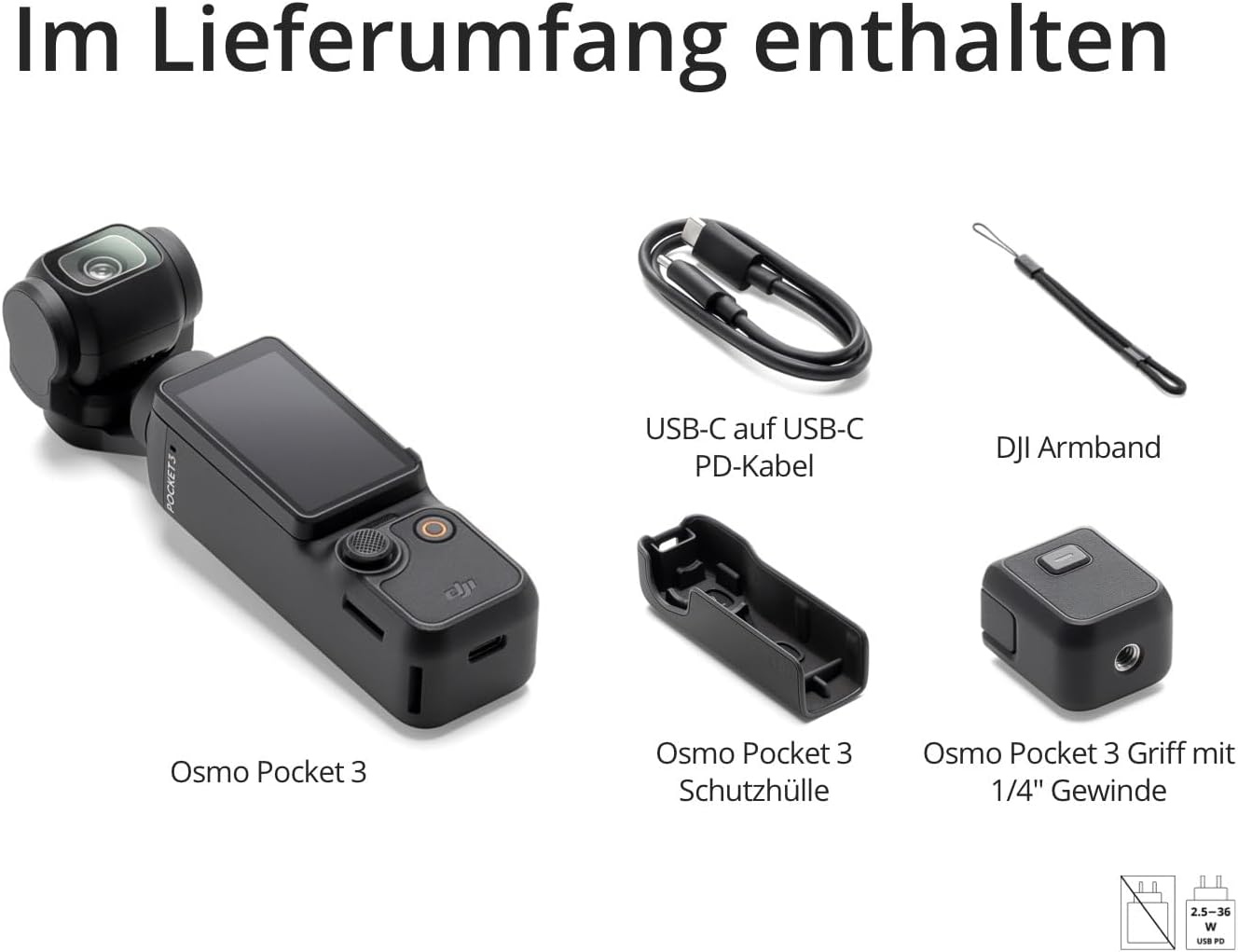 Osmo Pocket 3, Osmo Pocket 3 Standard