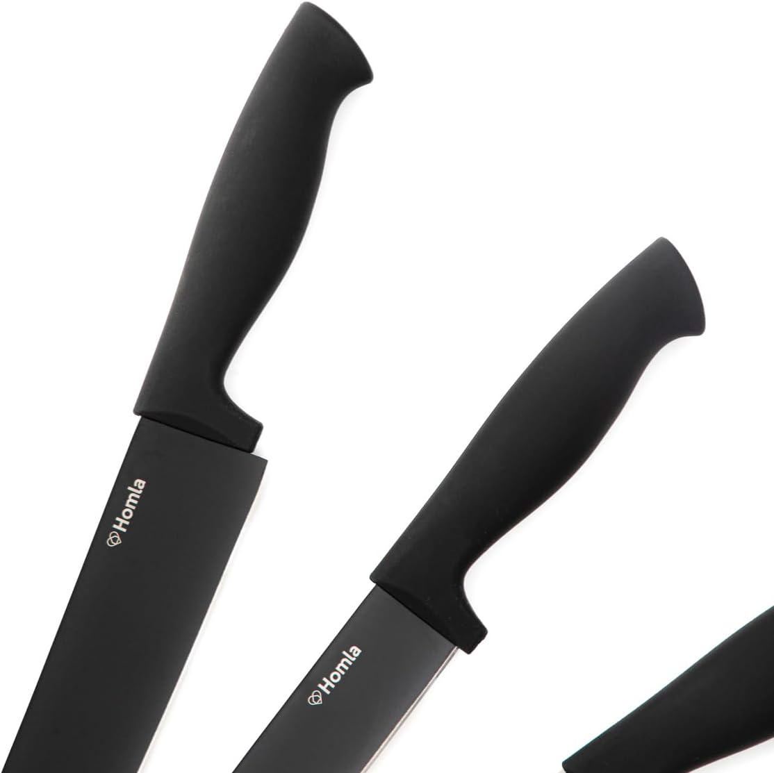 6-teiliges Messerblock-Set, Schwarz