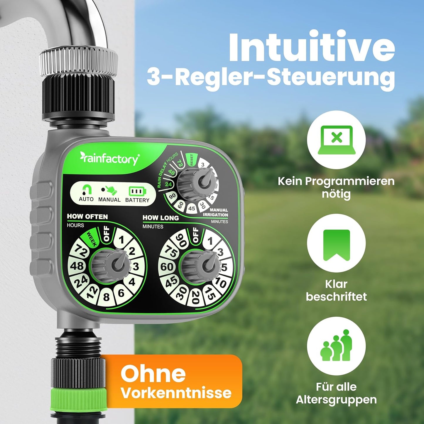 Bewässerungscomputer mit Regenverzögerung