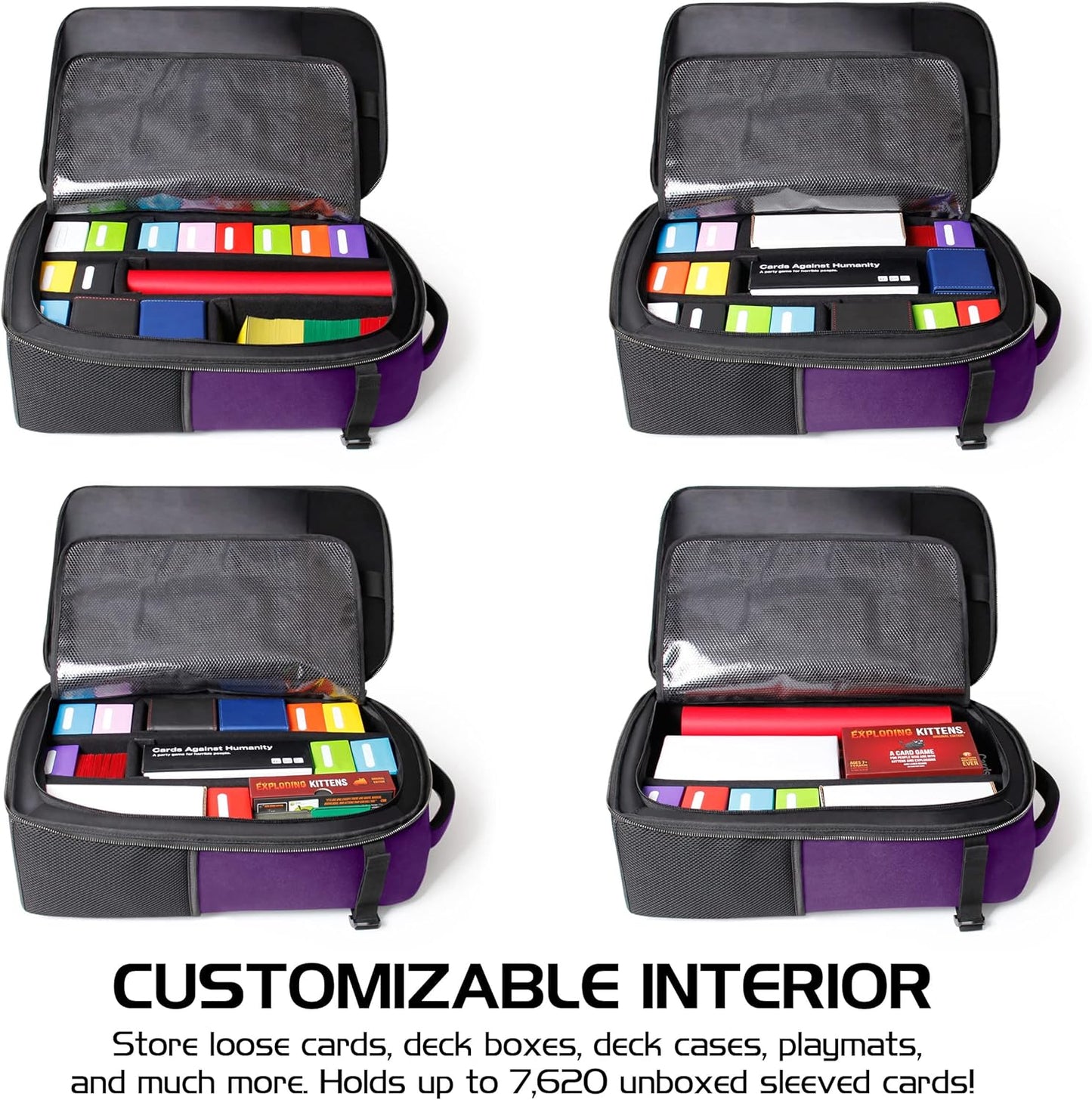 Tabletop Collector's Edition Card Storage Backpack, Drachen Lila