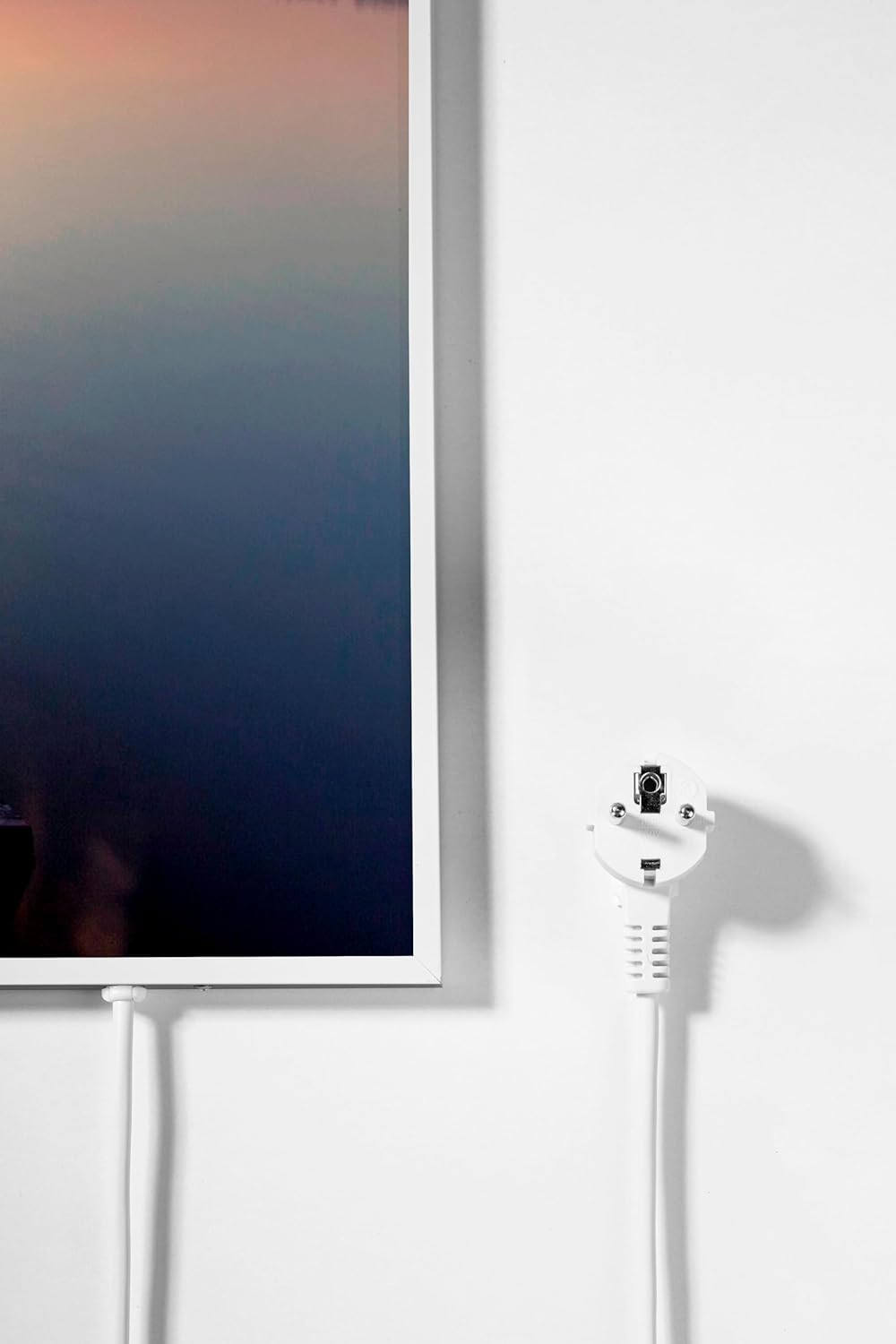 Infrarotheizung mit Bild, 800 Watt|Motiv: 1. Steg Gerade