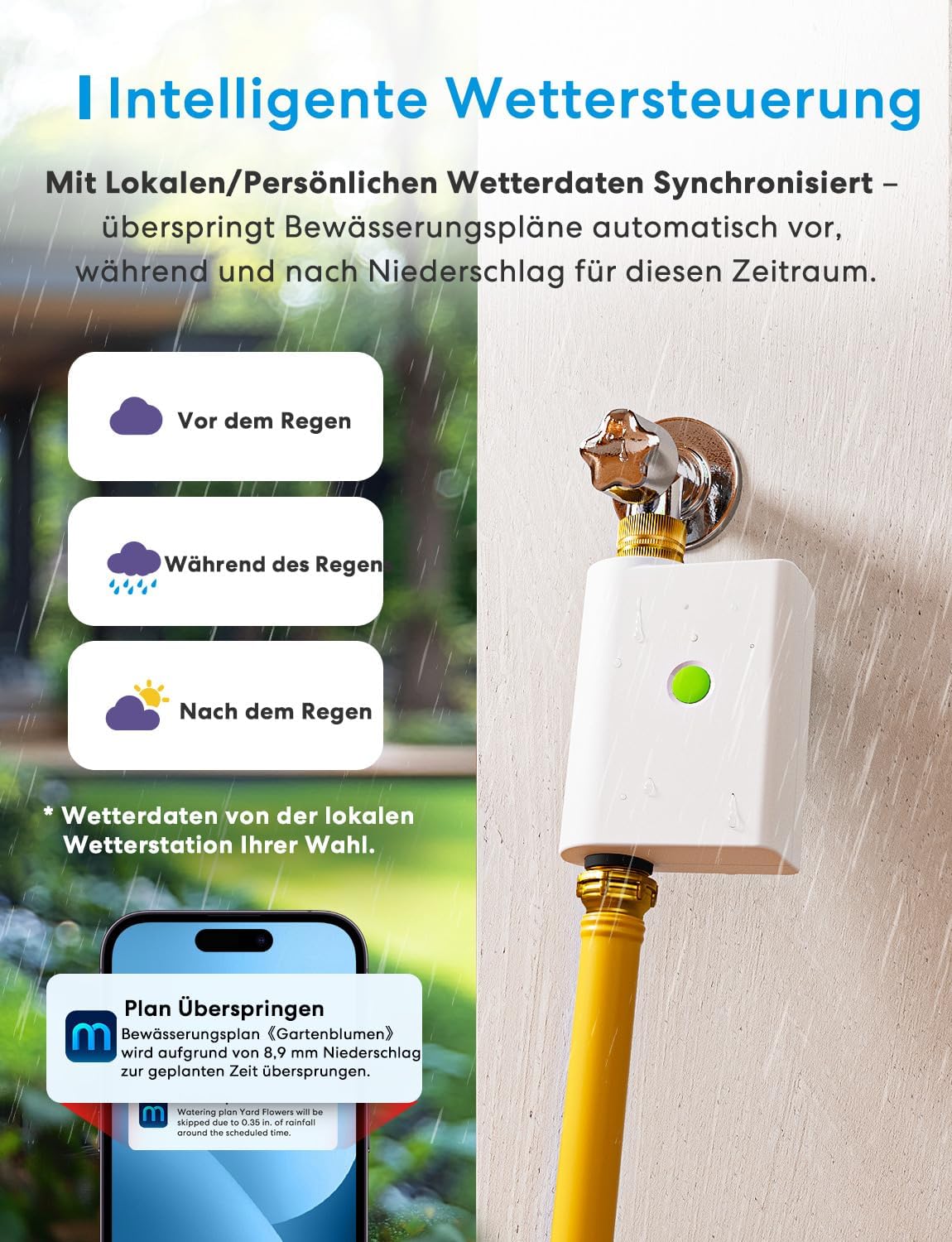 Bewässerungscomputer, EU-Version mit Hub MSH400