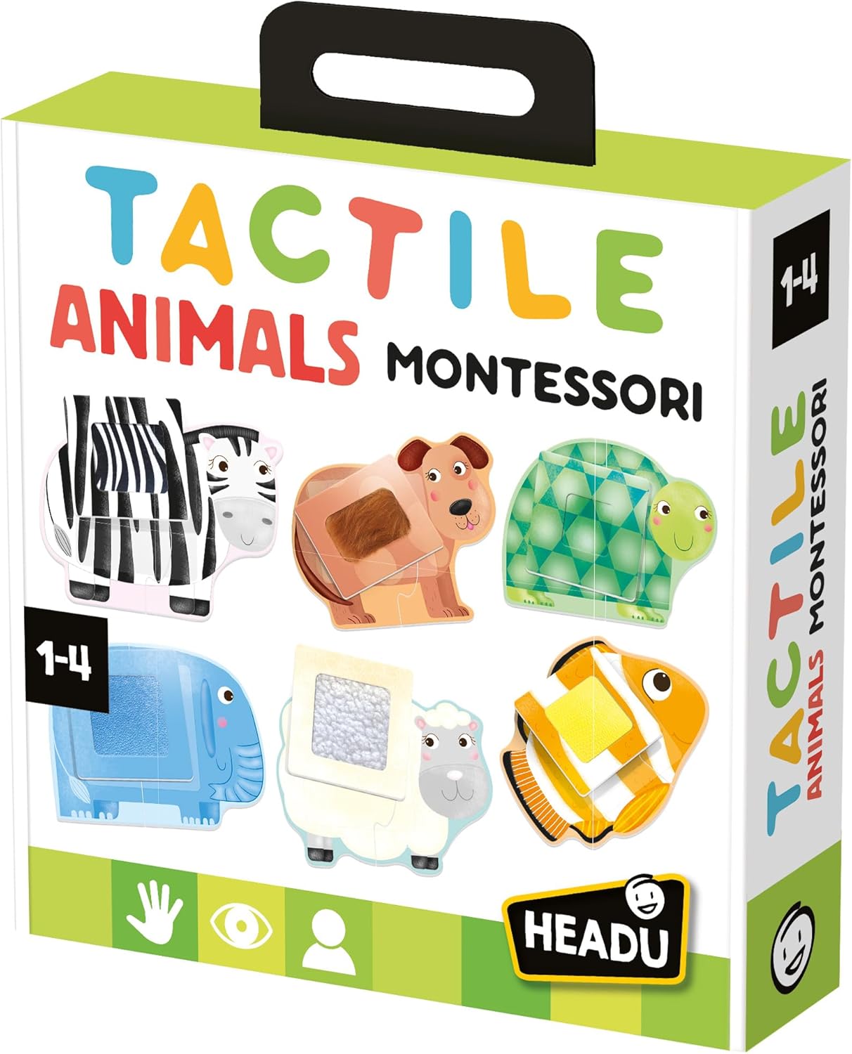 Tierfiguren Montessori-Puzzle, Large ; Mehrfarbig