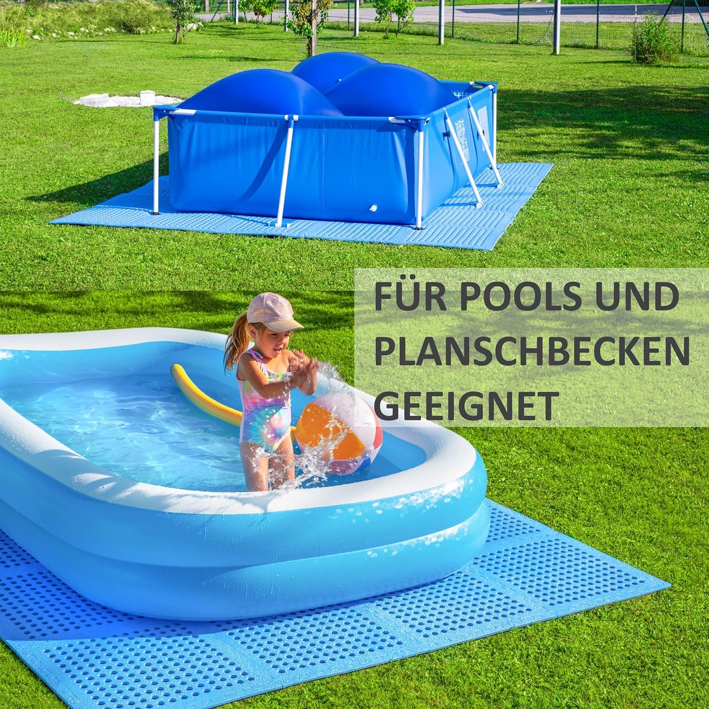 Pool Unterlegmatte Bodenschutz-Set (36 Stück), 36 Matten