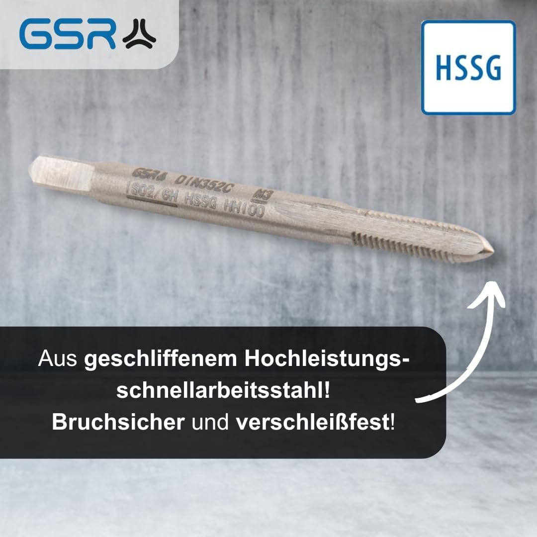 Handgewindebohrer-Satz M1, Metrisch M1