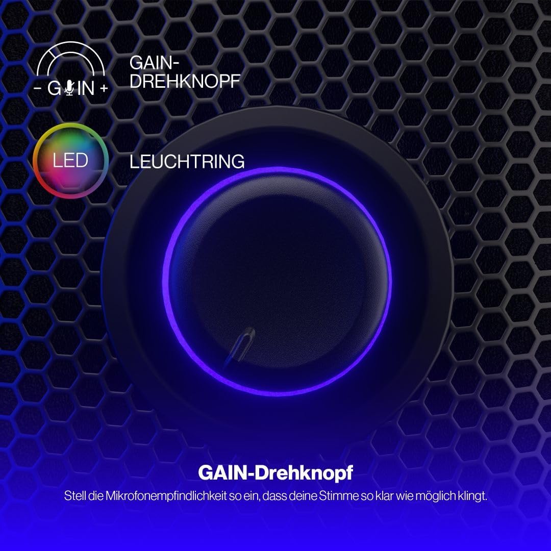 Mikrofon für Streaming und Podcast mit RGB
