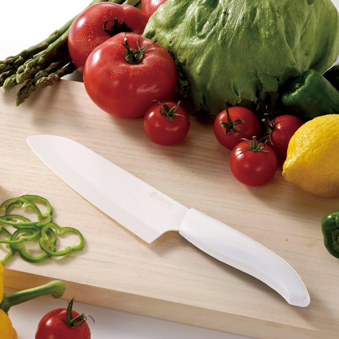 Cut & Peel Set Santokumesser mit Schäler, Weiss Cut & Peel Set