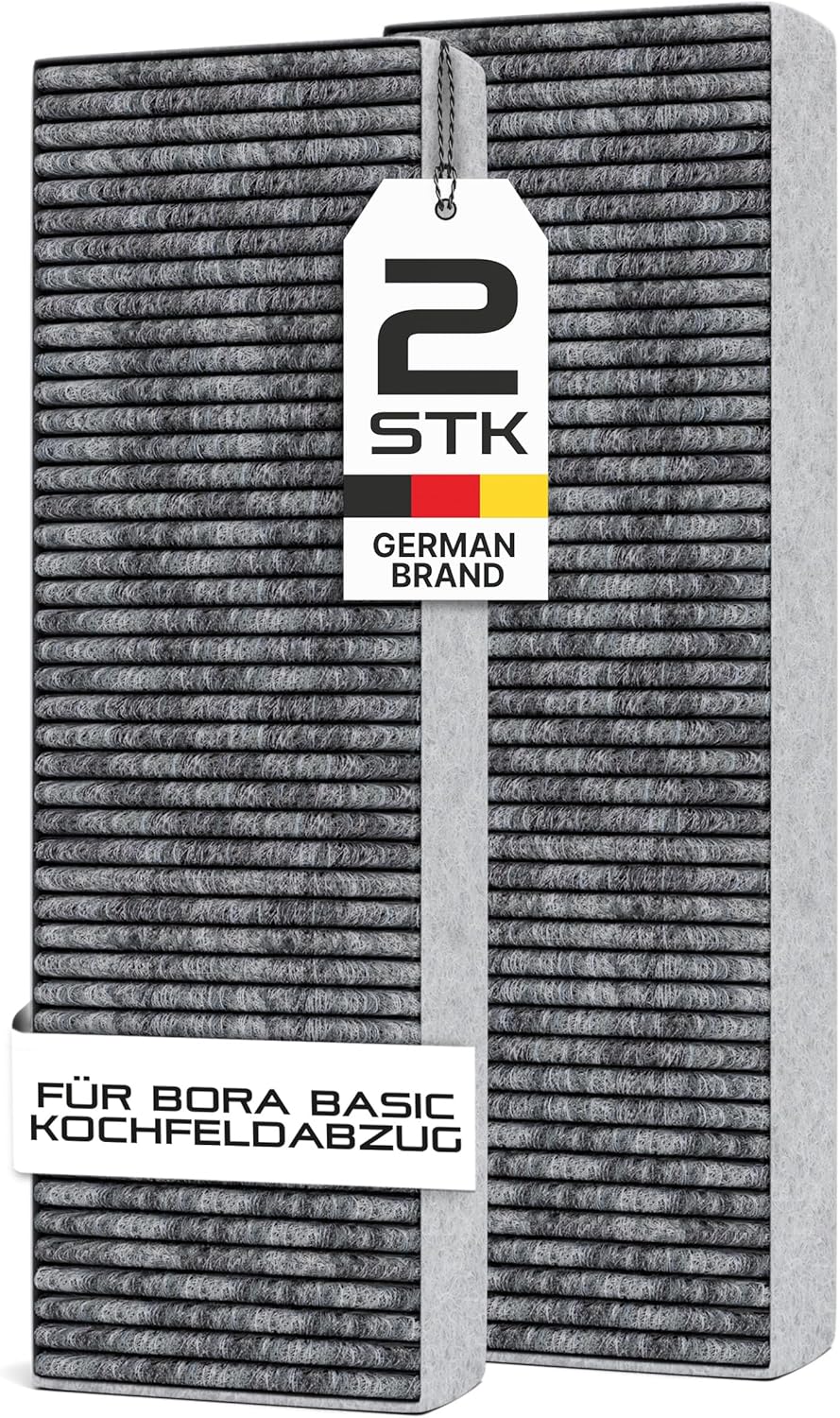 2 x Ersatz-Aktivkohlefilter für Bora Basic, 2 Stück (1er Pack)