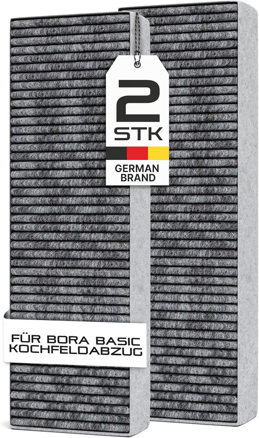 2 x Ersatz-Aktivkohlefilter für Bora Basic, 2 Stück (1er Pack)