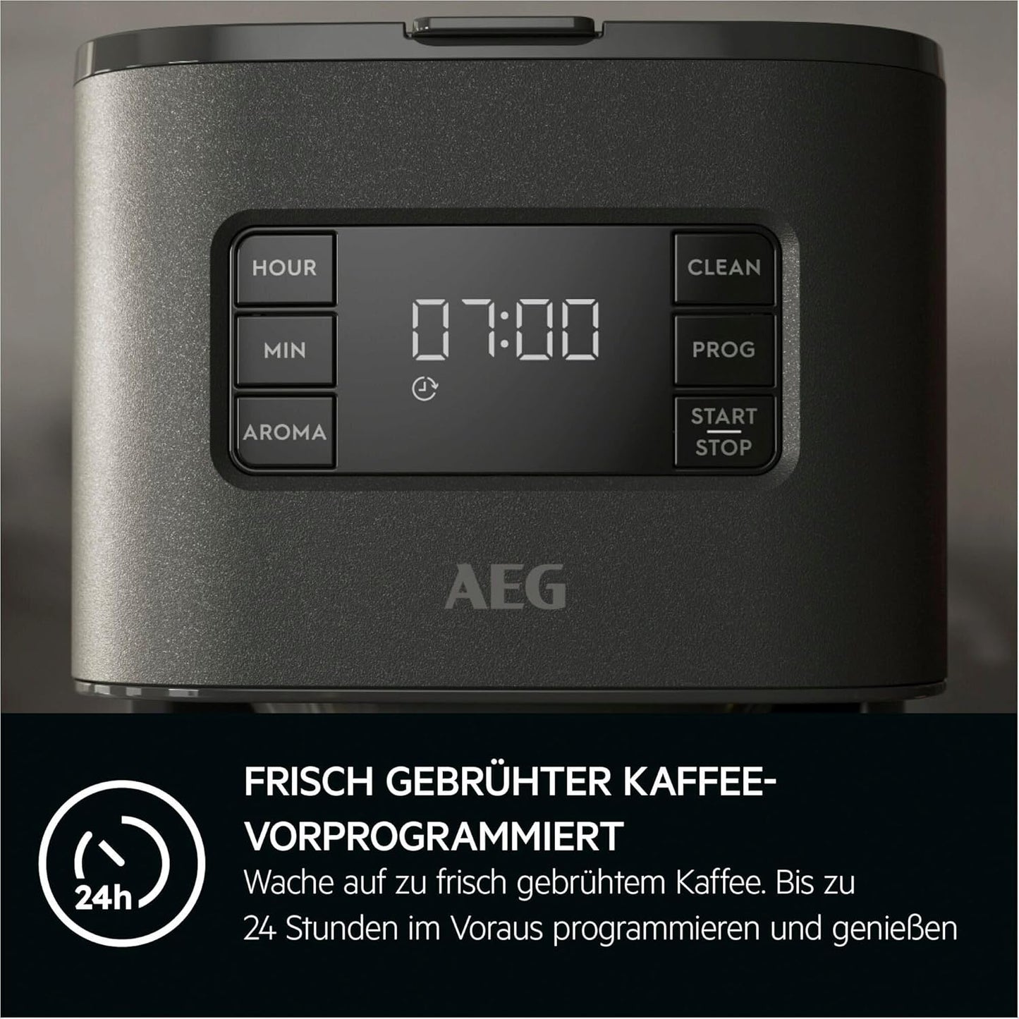 Kaffeemaschine, Anthrazit