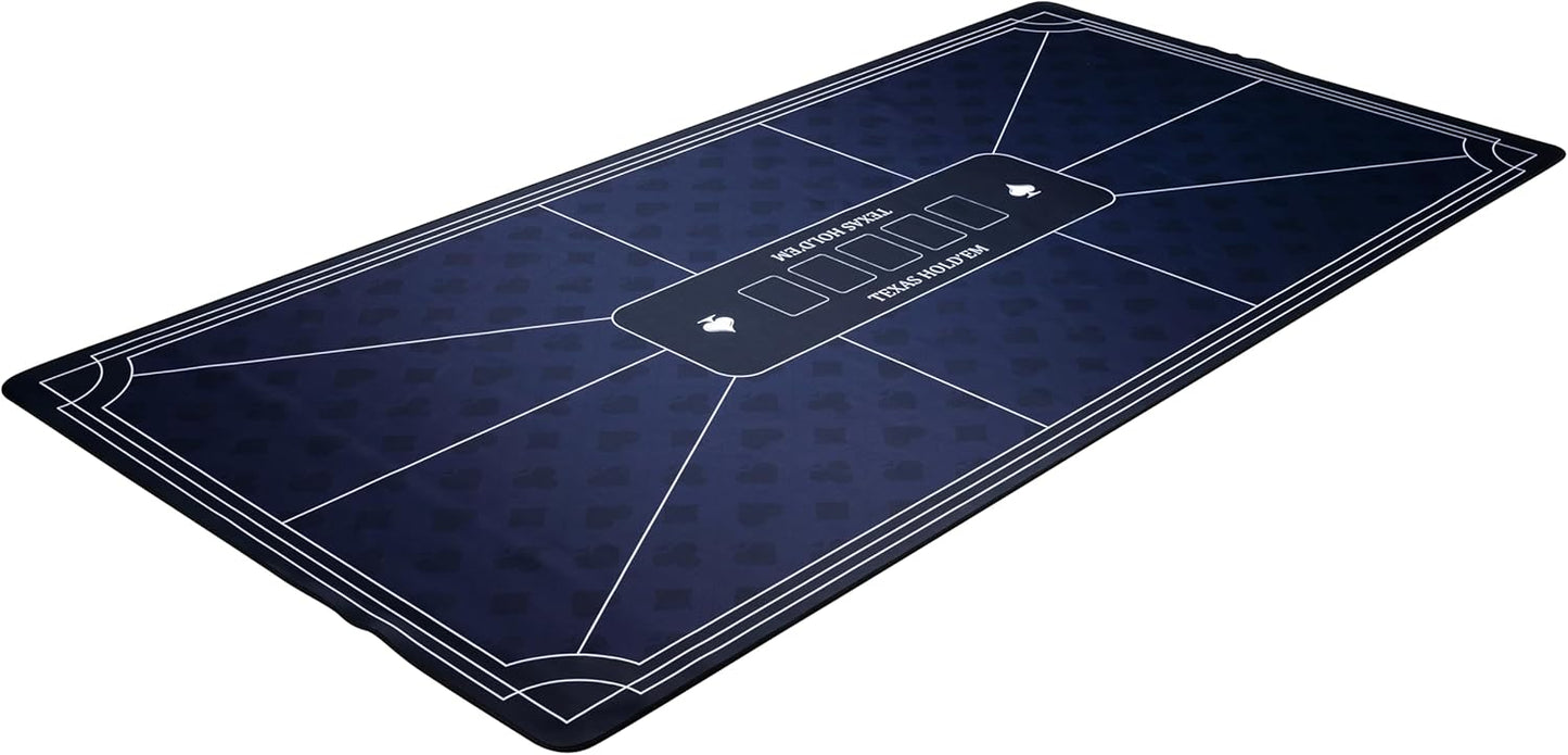 Rutschfeste Pokermatte, Blau 180x90cm